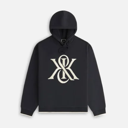 Kith Black Maverick Magnified Crest Hoodie
