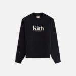 Kith Merch Black York Crewneck Sweatshirt
