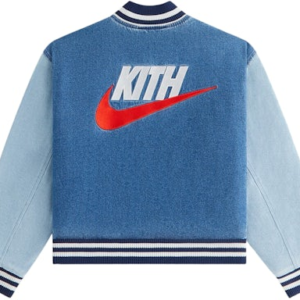 Kith Merch Nike Denim Varsity Jacket