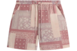 Kith Merch Silk Lyocell Bandana Red Short