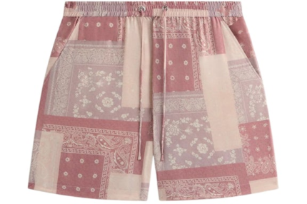 Kith Merch Silk Lyocell Bandana Red Short