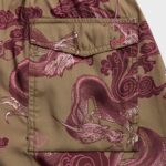 Maharishi 1549 Dragon Swim Shorts Olive Kith