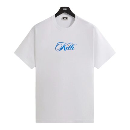 Kith Cursive Logo White Tee