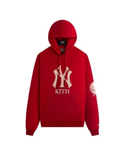 Kith Men's Red X New York Yankees Hoodie Braxton