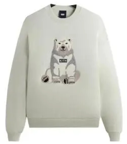 kith polar bear nelson crewneck sweatshirt