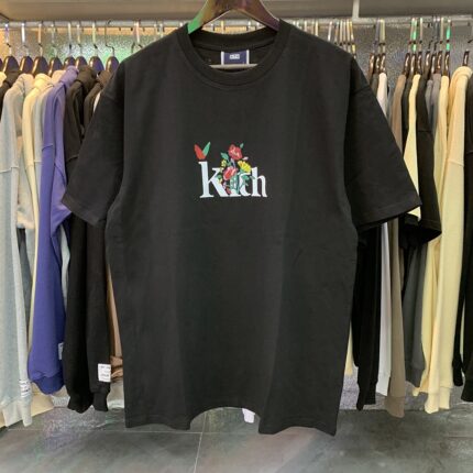 KITH Begonia Floral Serif Logo T-shirt