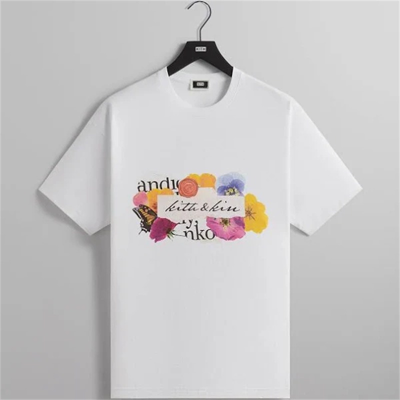 Kith Collage floral graphic White Tee Kith Collage floral graphic White Tee