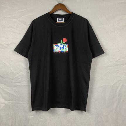 Kith Flowers Style Graphic Tee black