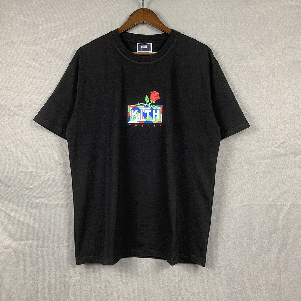 Kith Flowers Style Graphic Tee black Kith Flowers Style Graphic Tee black