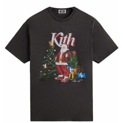 Kith Kithmas Santa Vintage Tee Black Men's