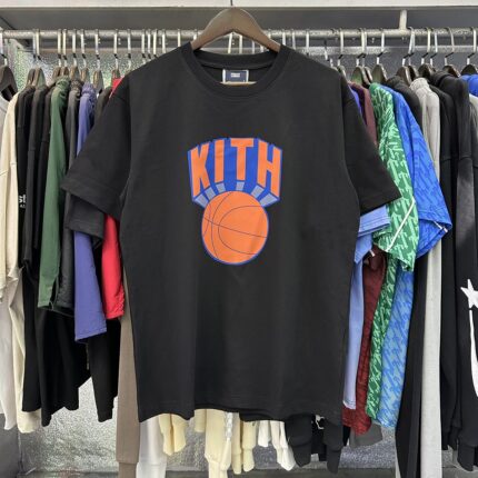 Kith Knicks Retro NY Vintage Black Tee Men's