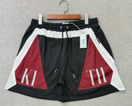 kith mesh turbo black-red mens short